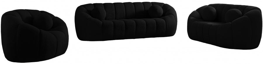 Chaise Elijah en tissu bouclé
