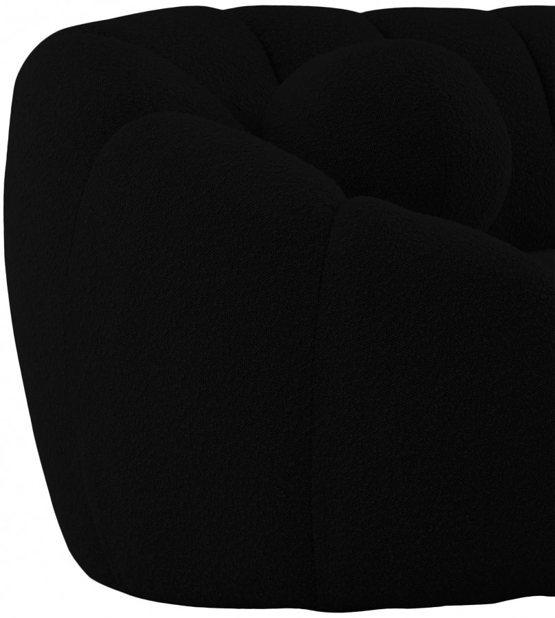 Chaise Elijah en tissu bouclé
