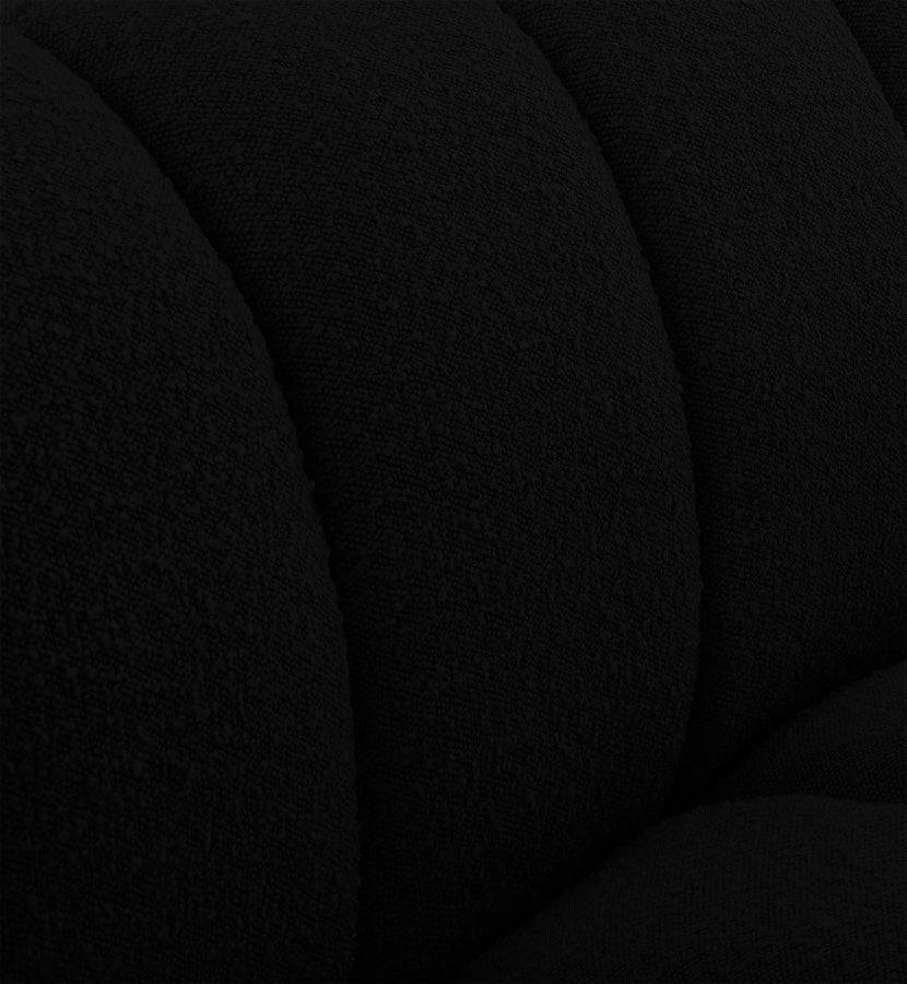Chaise Elijah en tissu bouclé