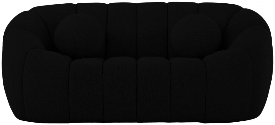 Causeuse Elijah en tissu bouclé