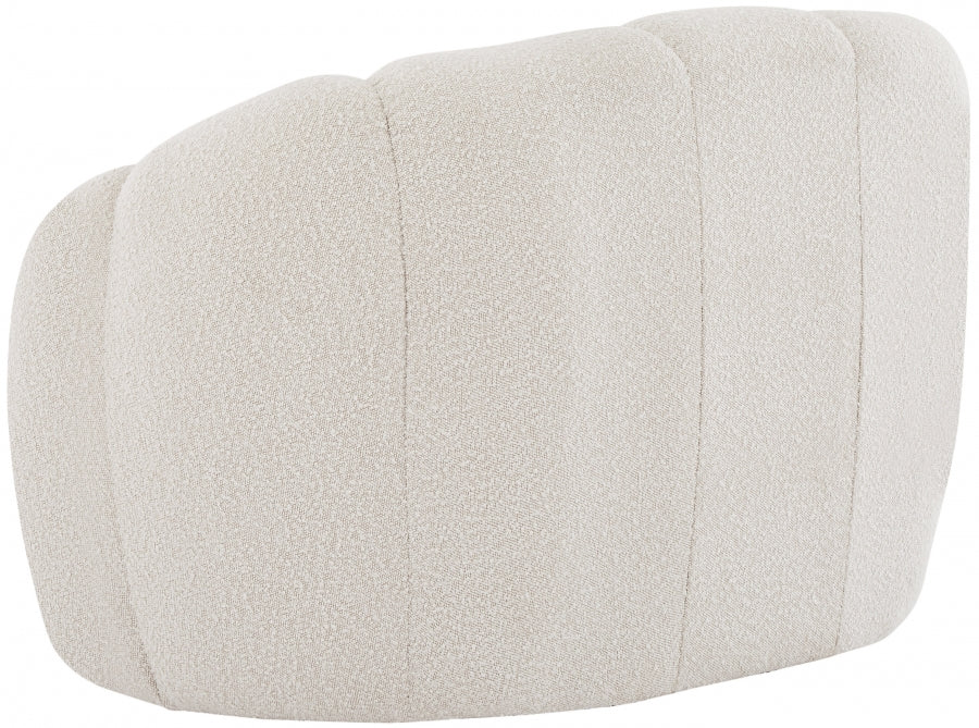 Chaise Elijah en tissu bouclé