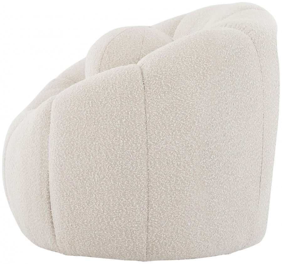 Chaise Elijah en tissu bouclé