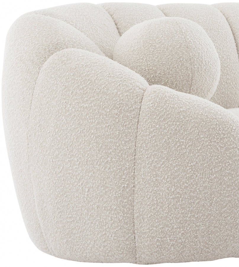 Chaise Elijah en tissu bouclé