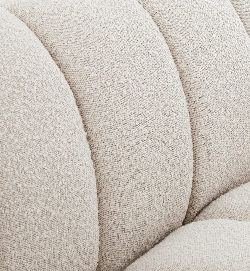 Chaise Elijah en tissu bouclé