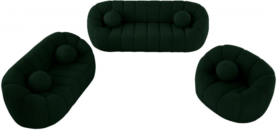 Chaise Elijah en tissu bouclé