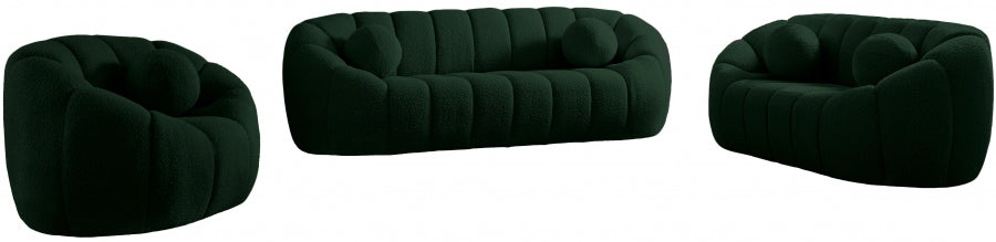 Chaise Elijah en tissu bouclé