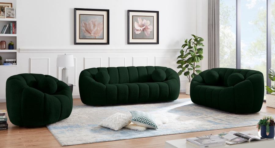 Chaise Elijah en tissu bouclé