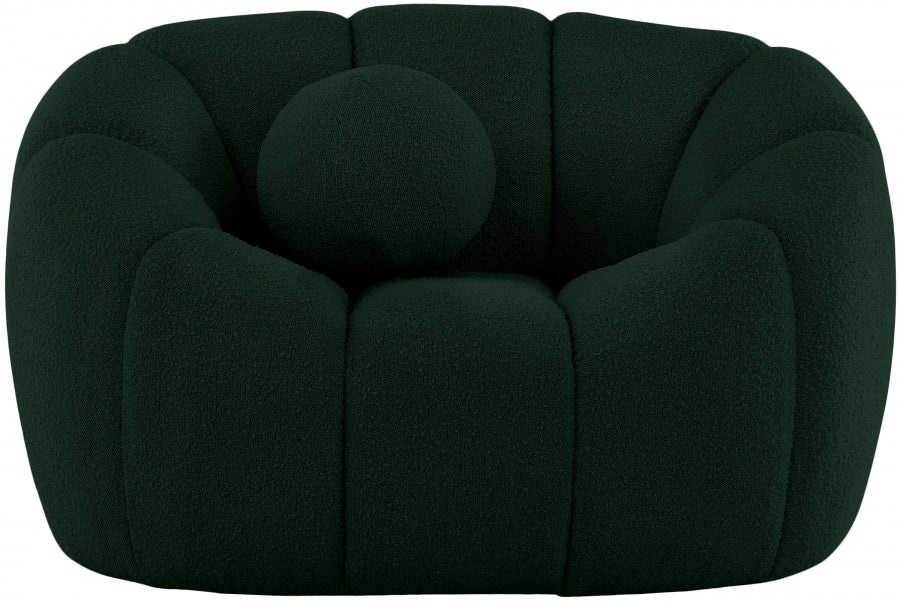 Chaise Elijah en tissu bouclé