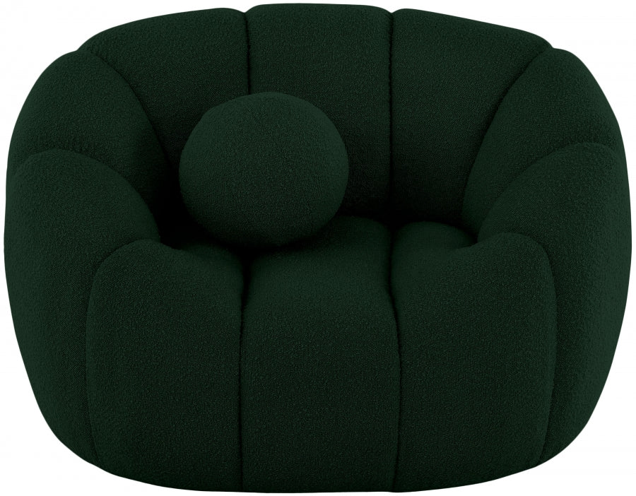 Chaise Elijah en tissu bouclé