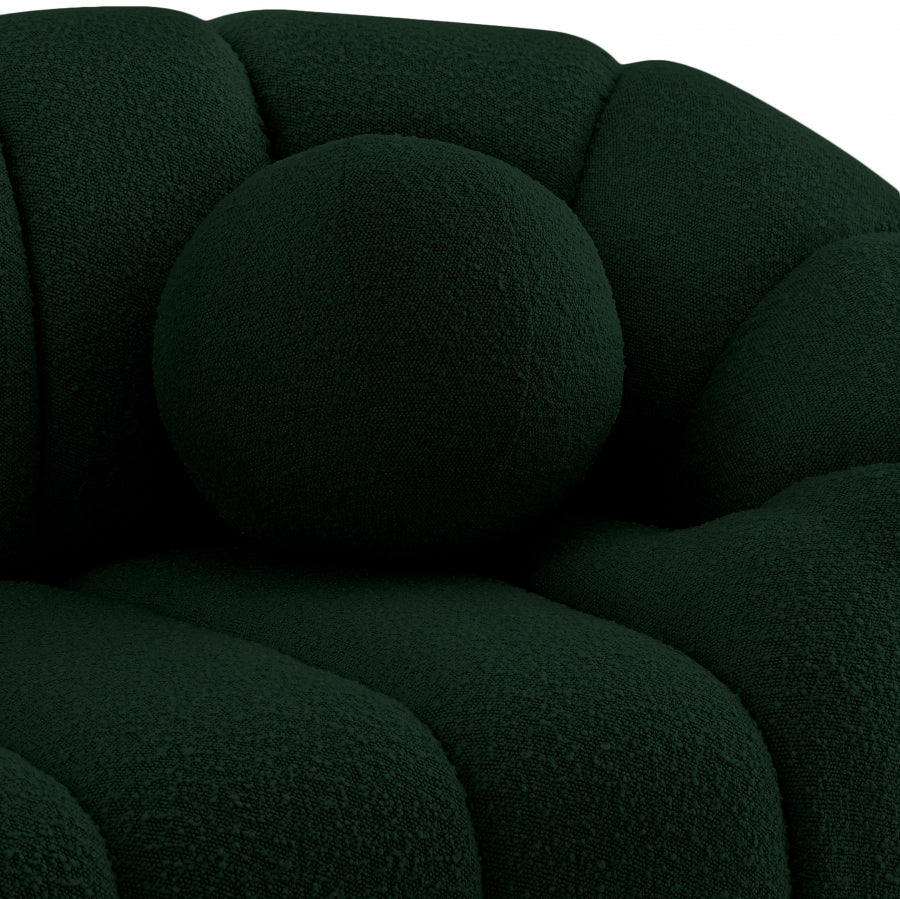 Chaise Elijah en tissu bouclé