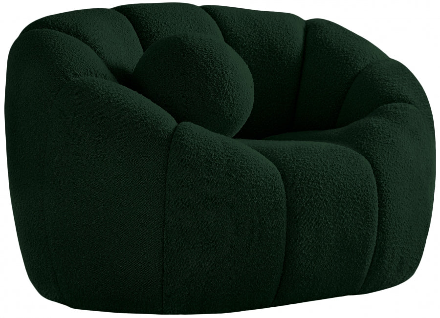 Chaise Elijah en tissu bouclé