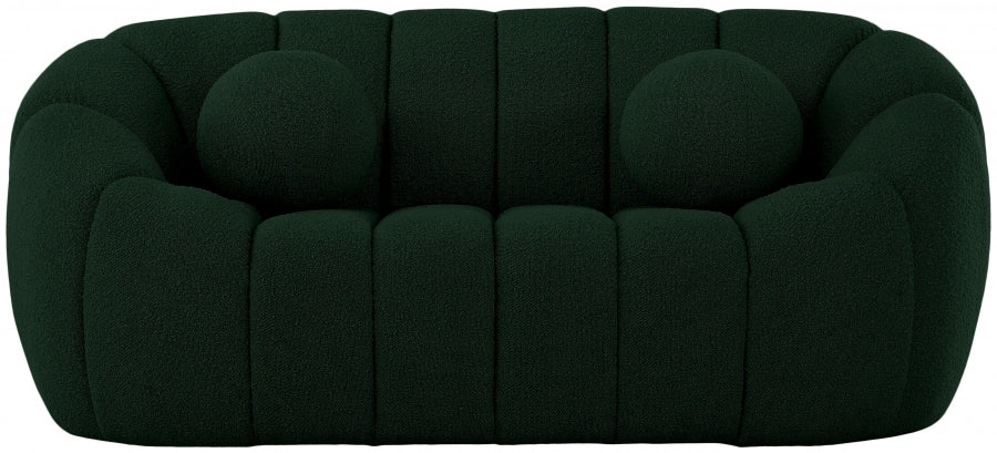 Causeuse Elijah en tissu bouclé