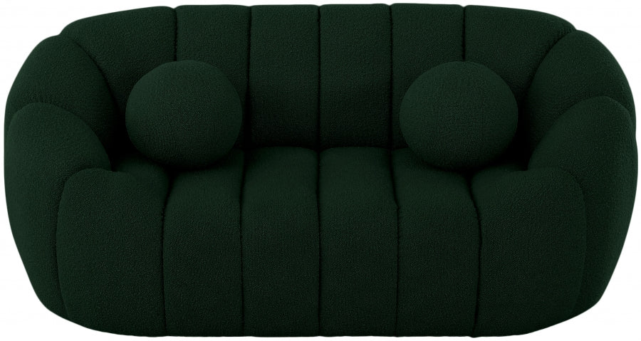 Causeuse Elijah en tissu bouclé