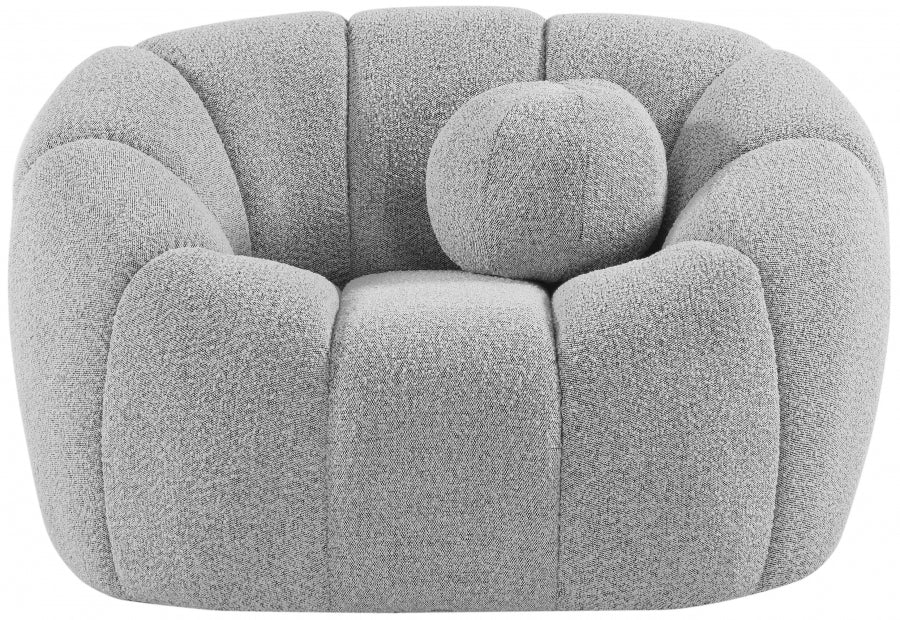 Chaise Elijah en tissu bouclé