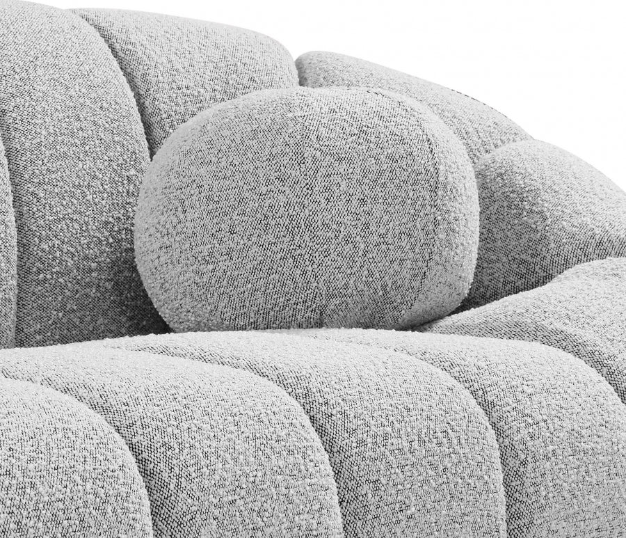 Chaise Elijah en tissu bouclé