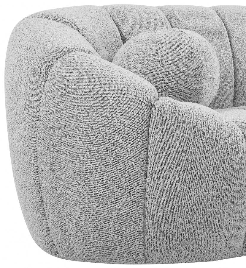 Chaise Elijah en tissu bouclé
