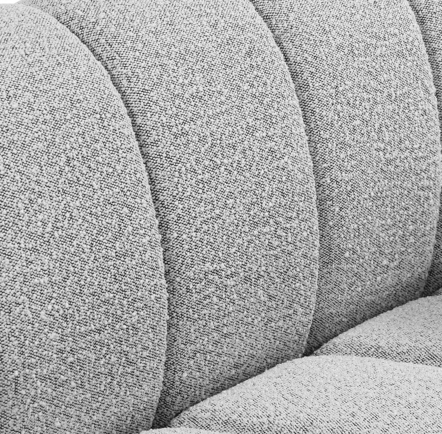 Chaise Elijah en tissu bouclé