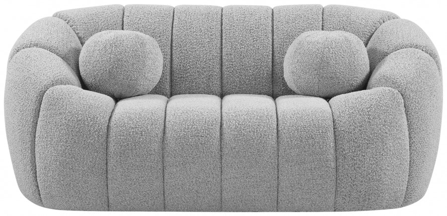 Causeuse Elijah en tissu bouclé