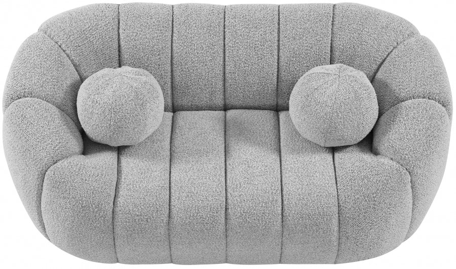 Causeuse Elijah en tissu bouclé
