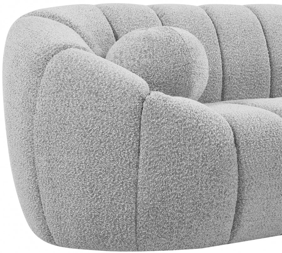 Causeuse Elijah en tissu bouclé