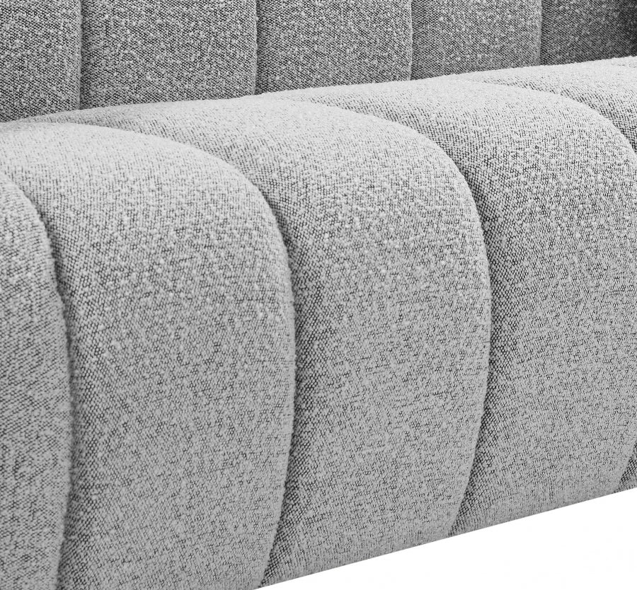 Causeuse Elijah en tissu bouclé