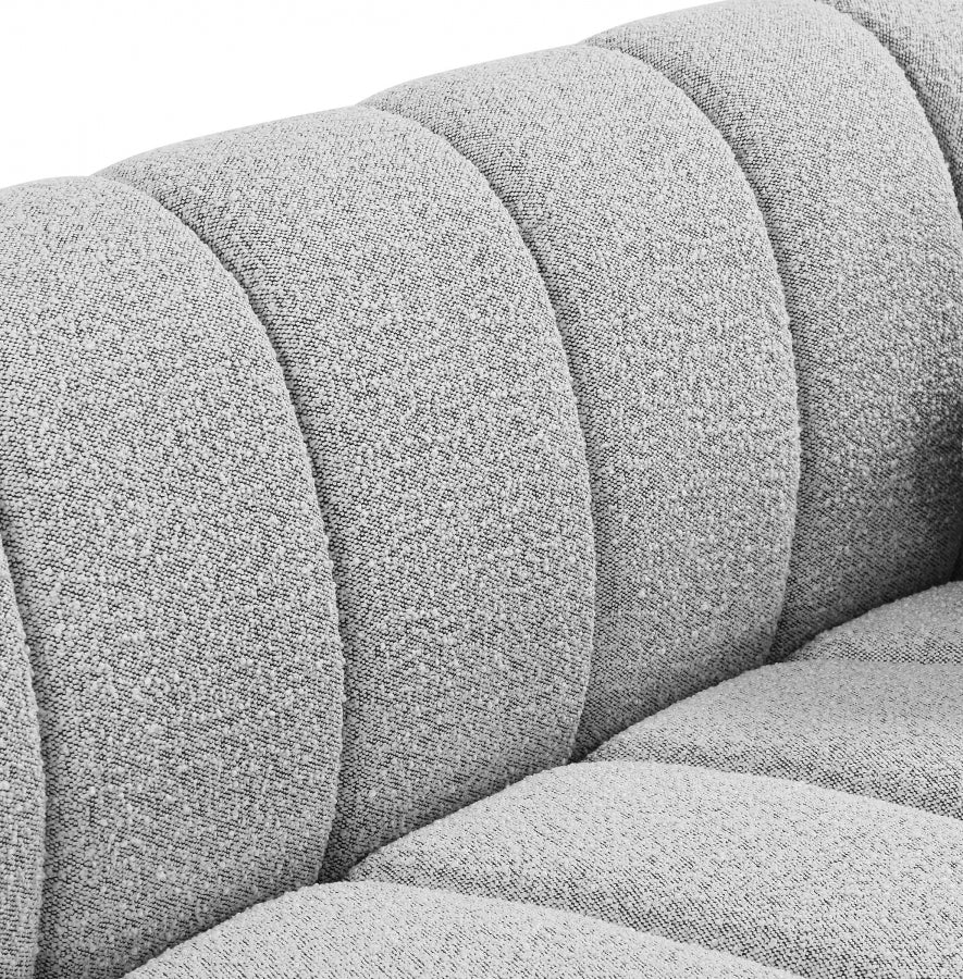 Causeuse Elijah en tissu bouclé