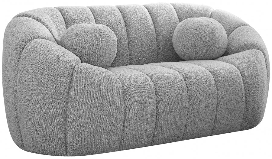 Causeuse Elijah en tissu bouclé
