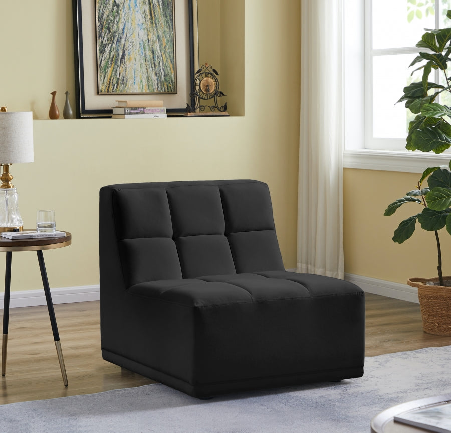 Fauteuil modulable en velours Relax