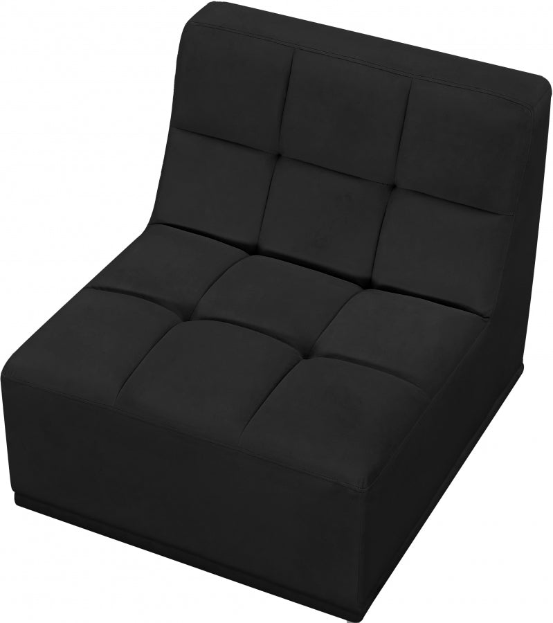 Fauteuil modulable en velours Relax