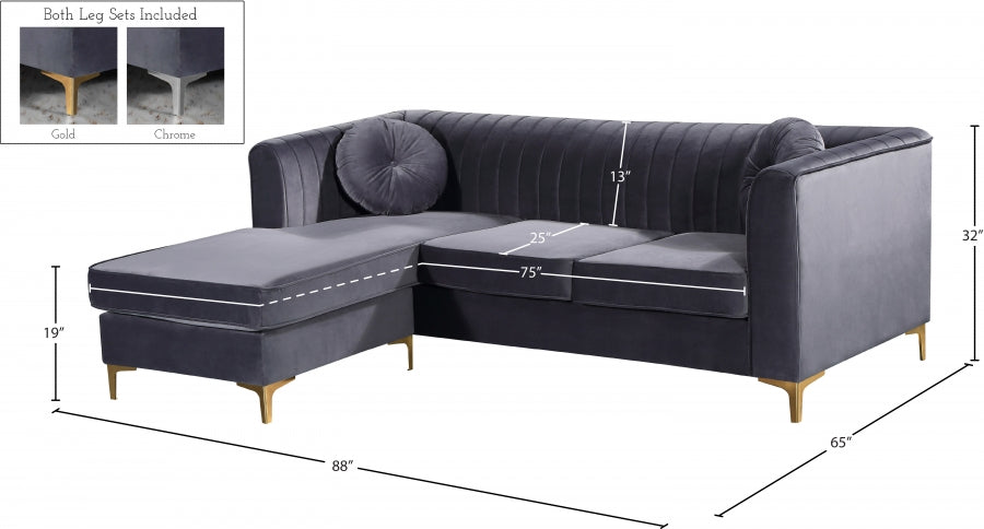 Eliana Velours Réversible 2pc. En coupe