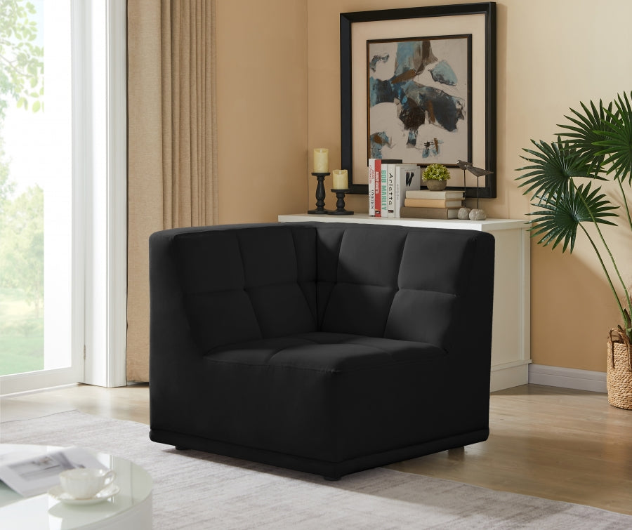Fauteuil d'angle modulable en velours Relax