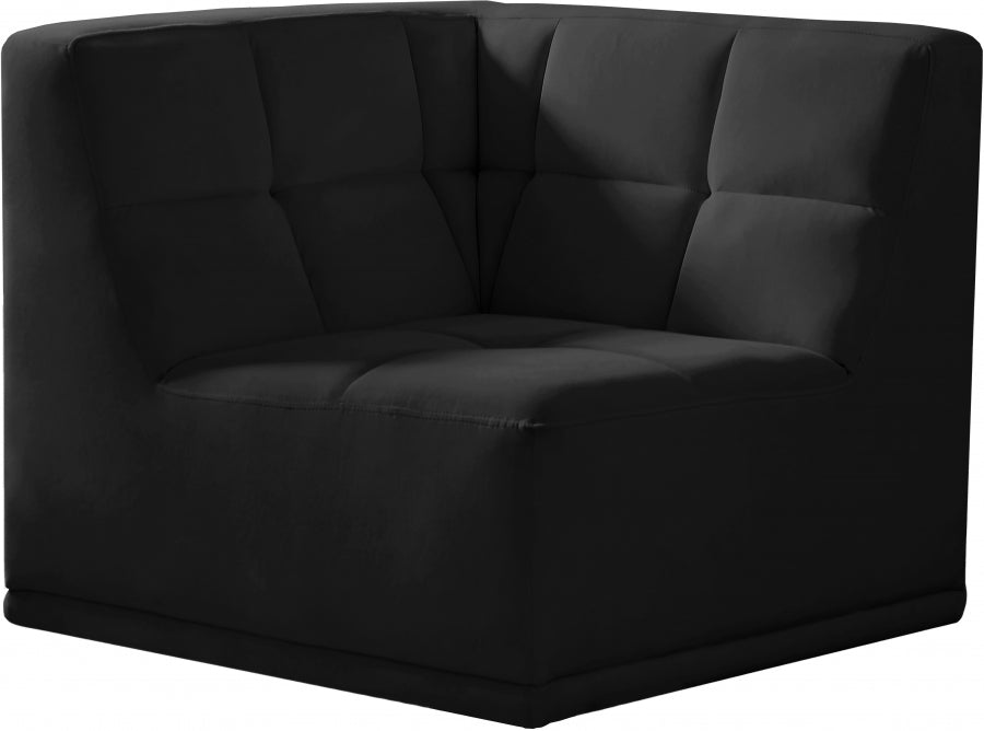 Fauteuil d'angle modulable en velours Relax