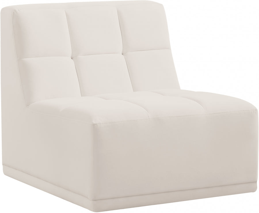 Fauteuil modulable en velours Relax
