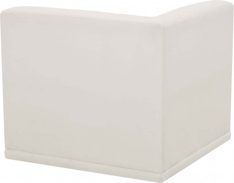 Fauteuil d'angle modulable en velours Relax