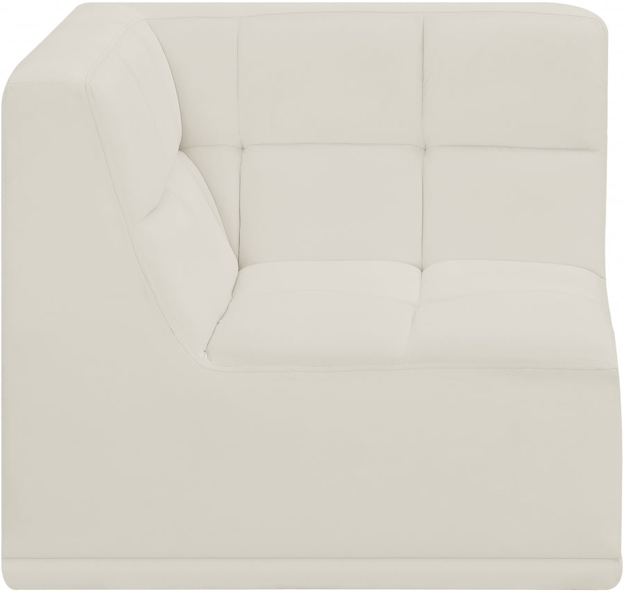 Fauteuil d'angle modulable en velours Relax