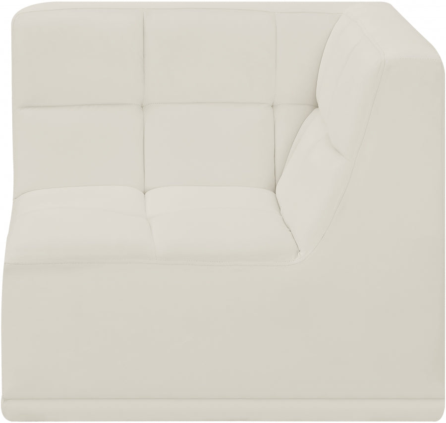 Fauteuil d'angle modulable en velours Relax