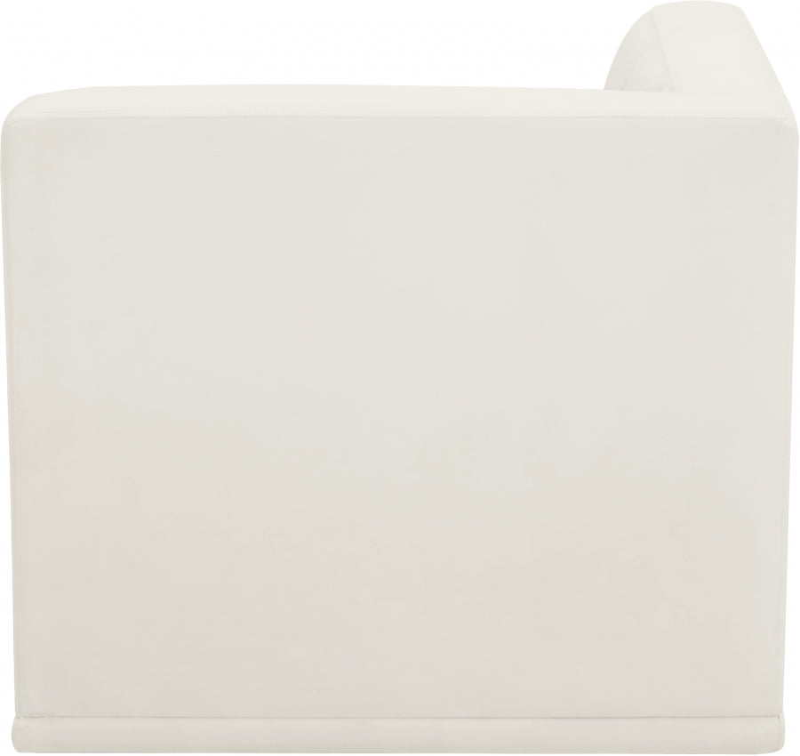 Fauteuil d'angle modulable en velours Relax