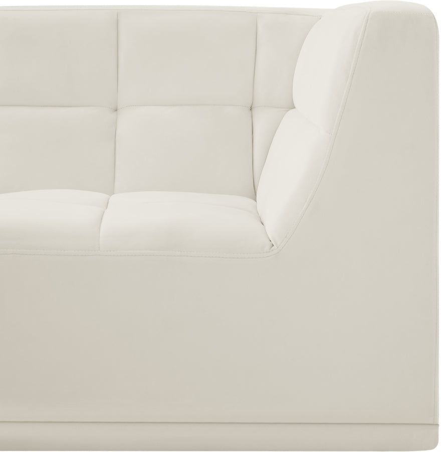 Fauteuil d'angle modulable en velours Relax