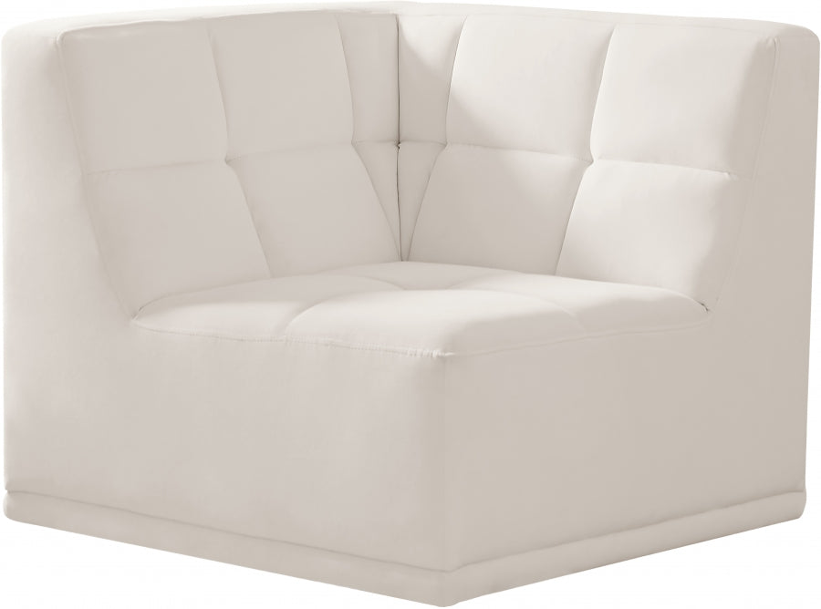 Fauteuil d'angle modulable en velours Relax