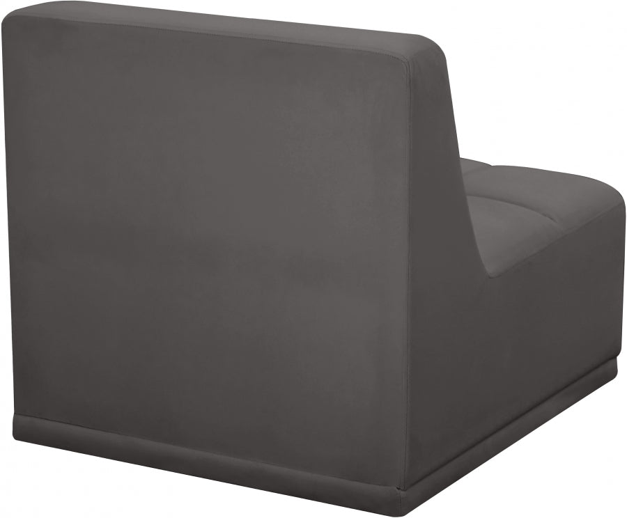 Fauteuil modulable en velours Relax