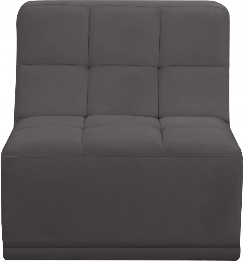 Fauteuil modulable en velours Relax