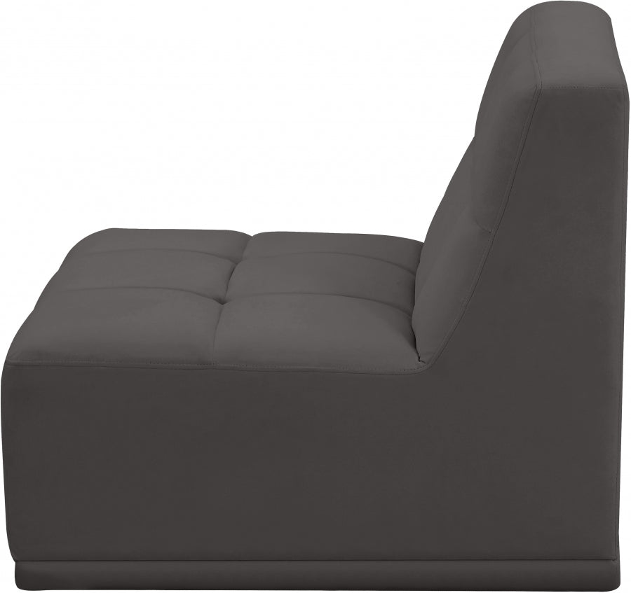 Fauteuil modulable en velours Relax