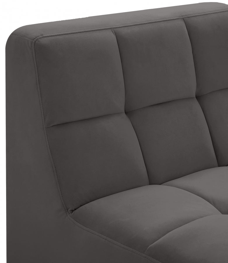 Fauteuil modulable en velours Relax