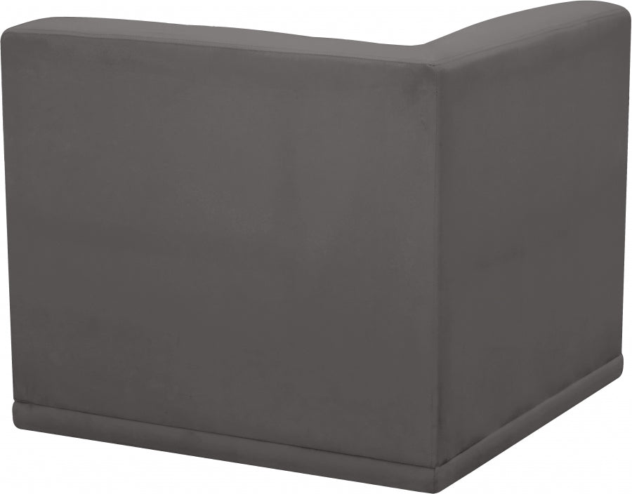 Fauteuil d'angle modulable en velours Relax