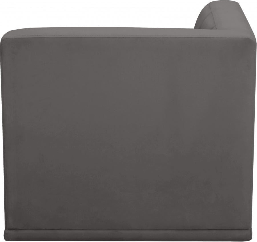Fauteuil d'angle modulable en velours Relax