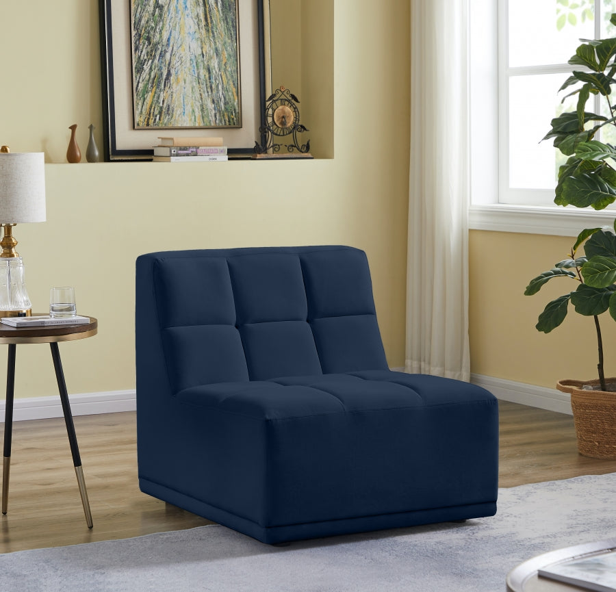 Fauteuil modulable en velours Relax