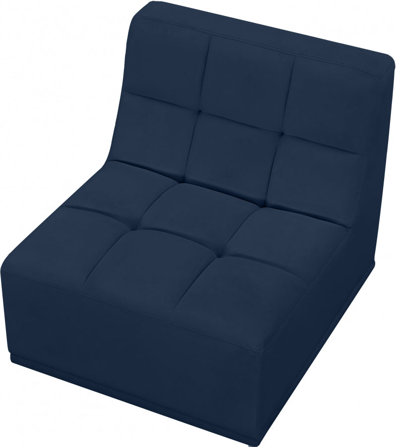 Fauteuil modulable en velours Relax