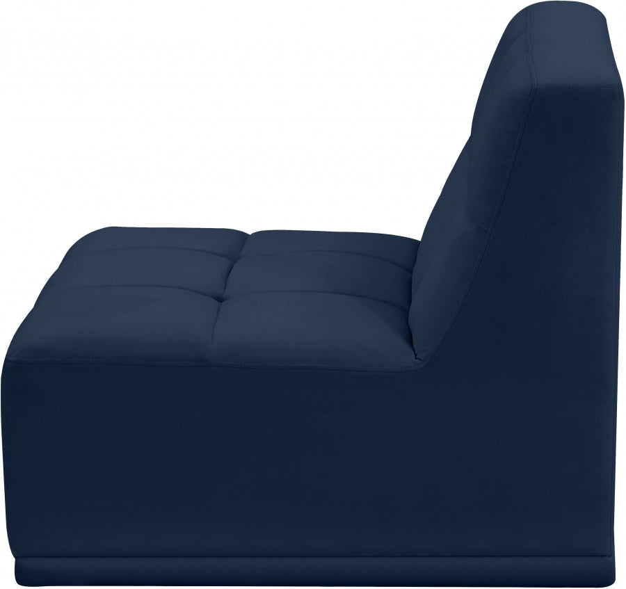 Fauteuil modulable en velours Relax