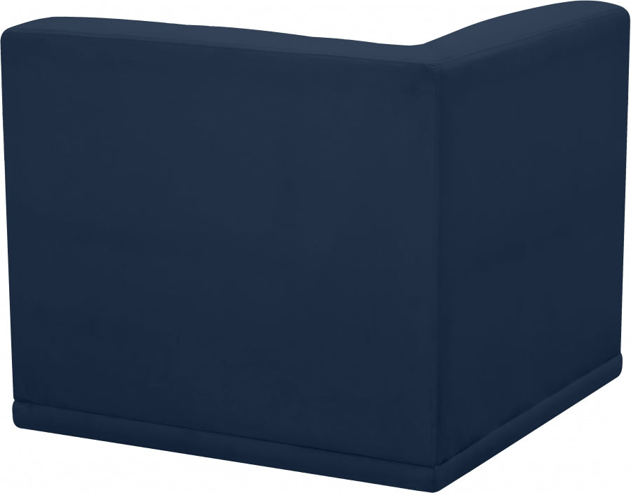 Fauteuil d'angle modulable en velours Relax