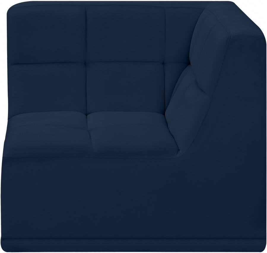 Fauteuil d'angle modulable en velours Relax